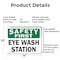Signmission Eye Wash Station, 14 in W x Rectangle, Aluminum OS-2PACK-CL-A-1014-L-20008 - alternate 2